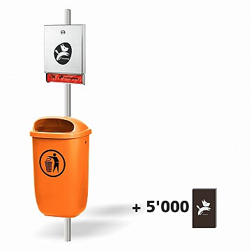 Hondentoilet met zakjesdispenser «VITO» + 5.000 hondenpoepzakjes vanaf € 246,00